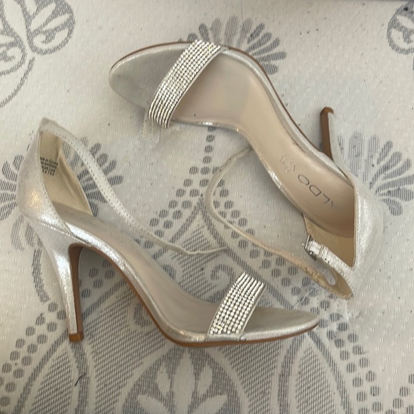Silver heel. Rhinestone. Also heel. - Picture 1 of 5